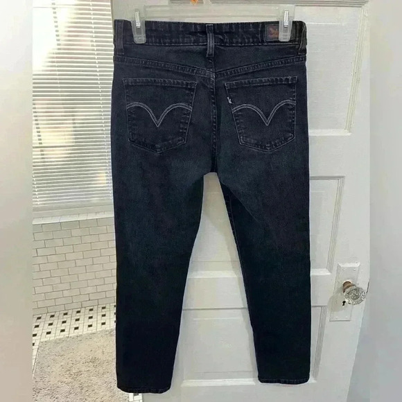 Levis black mid rise skinny jeans womens size 6 - Picture 7 of 7